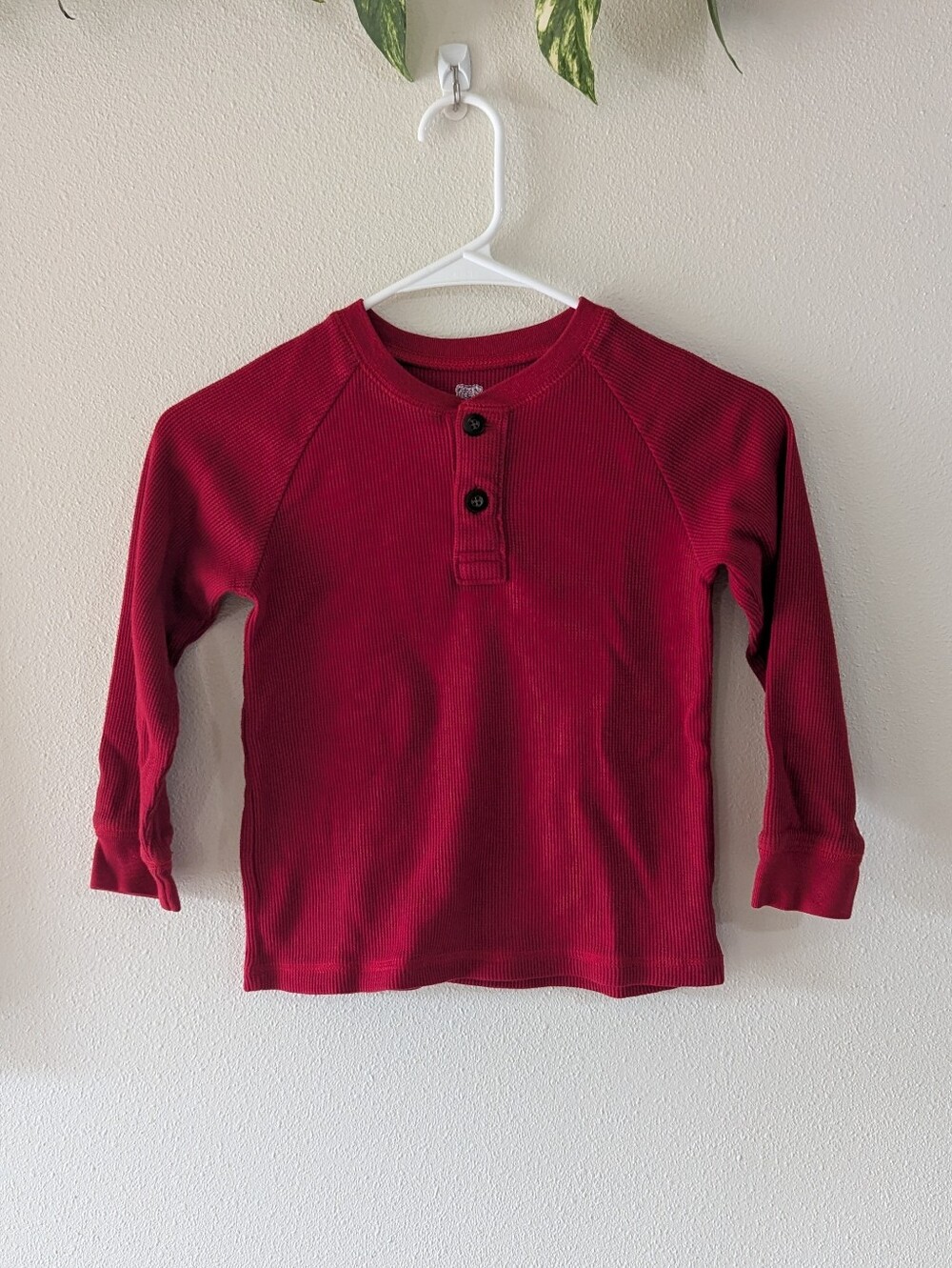 Red Thermal Henley